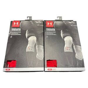 Under Armour Gameday Armour Pro Padded Leg Sleeves – Red (Adult Medium, New Box)